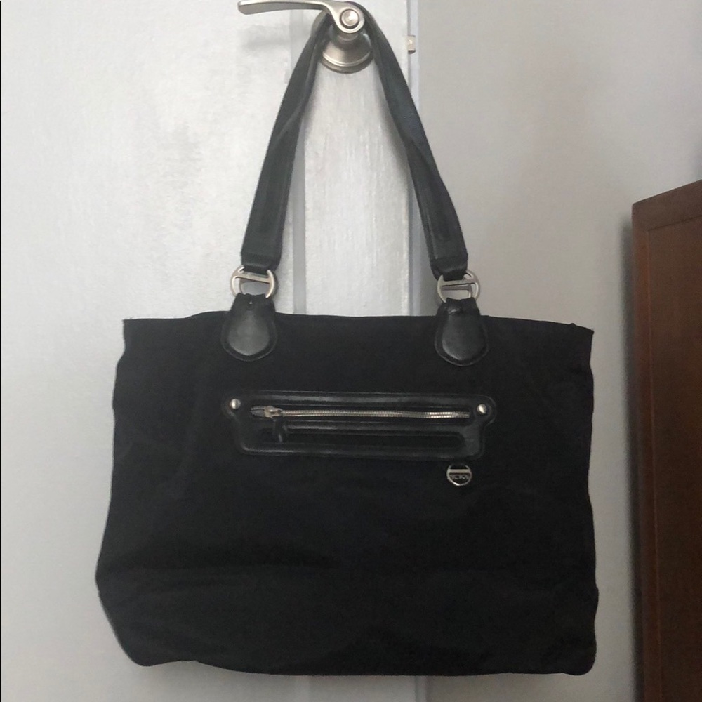 Black Tumi women’s tote bag